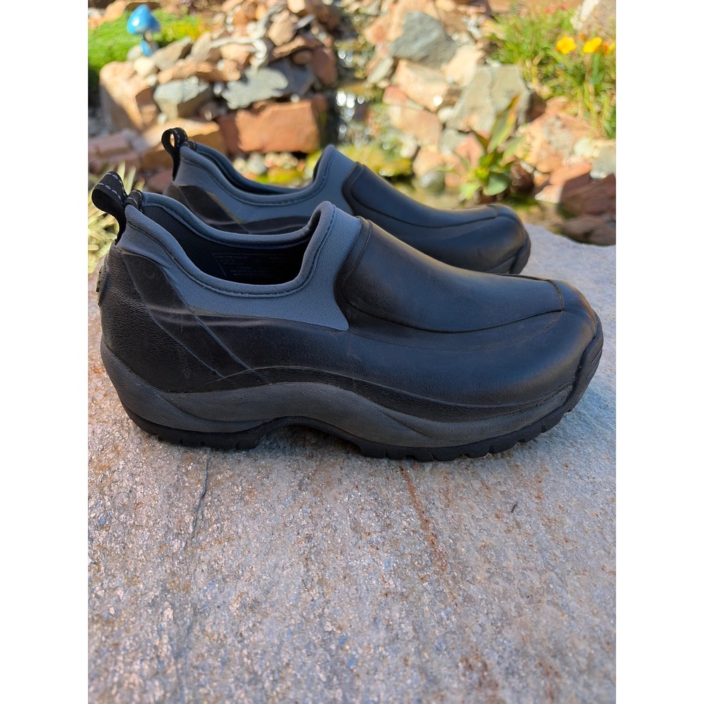 Bogs McKenzie Womens Black Grey Waterproof Garden Clog Shoes 64674 Size 7